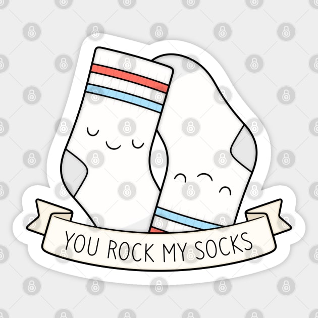 You Rock My Socks Sticker by kimvervuurt